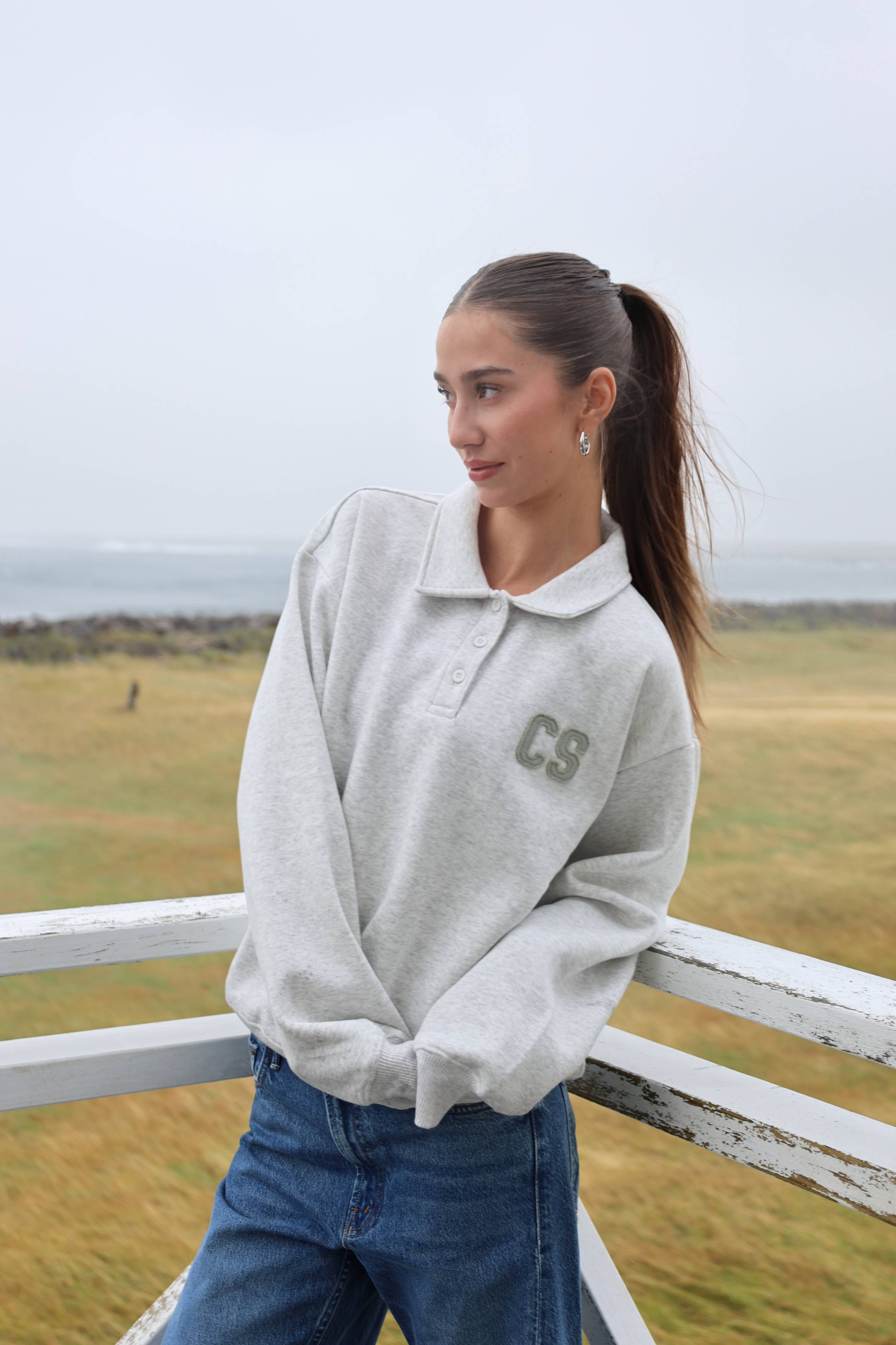 W. Rugby Shirt - Grey melange